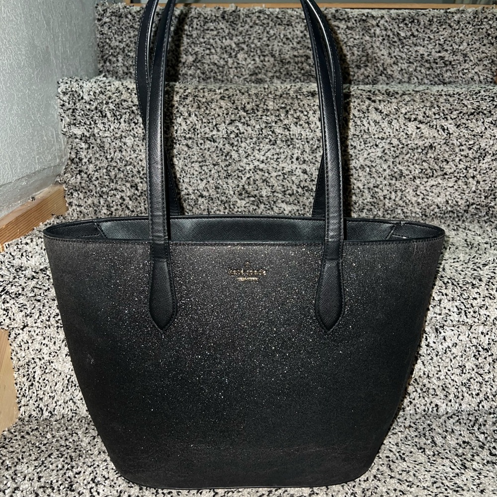 Kate spade ♠️ black shimmer tote